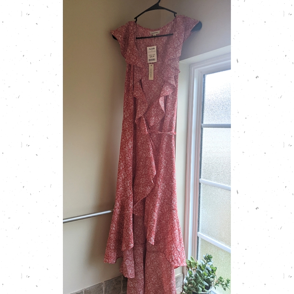 Max Studio Flowy Wrap-Around Dress